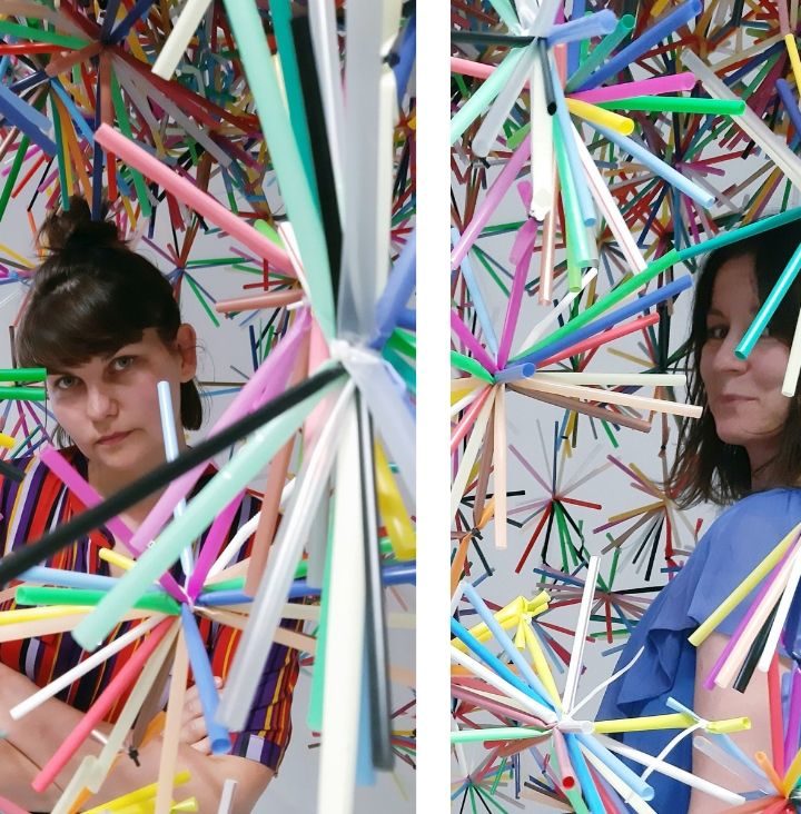 Karina Królak (z prawej) i Patka Smirnow od lat promują filozofię zero waste poprzez sztukę (Fot. archiwum prywatne)